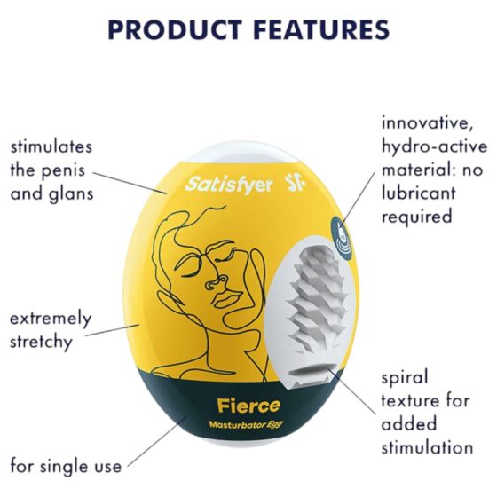 Satisfyer Egg Fierce - vajíčko masturbátor (1 ks)