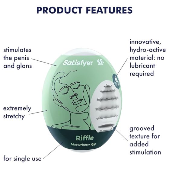 Satisfyer Egg Riffle - sada masturbátorů ve tvaru vajíčka (3 ks)