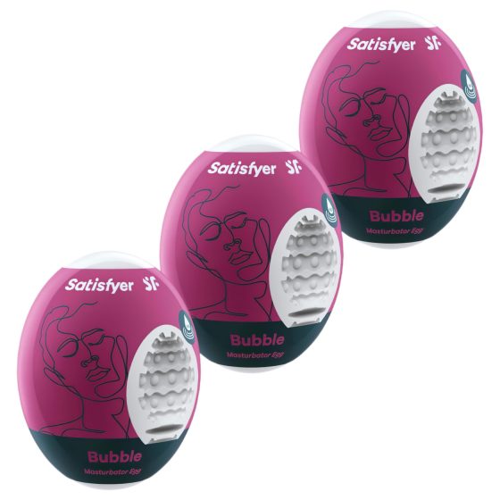 Satisfyer Egg Bubble - vajíčkový masturbátor (3 ks)