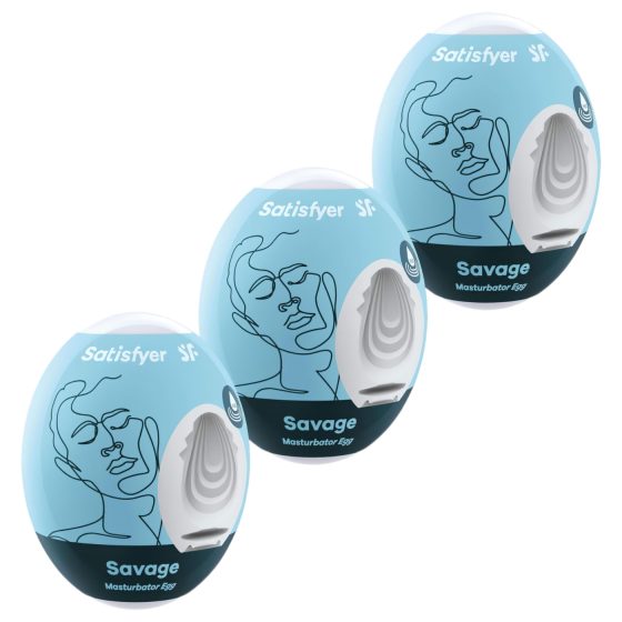Satisfyer Egg Savage - vajíčko masturbační sada (3 ks)