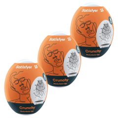  Satisfyer Egg Crunchy - sada masturbátorů ve tvaru vejce - 3 ks