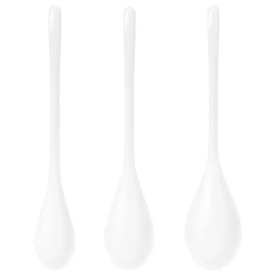 Satisfyer - venušiny kuličky set - 3 kusy - bílá