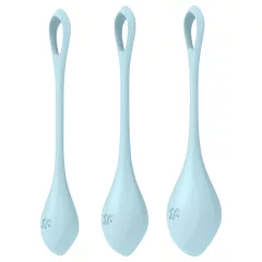 Satisfyer - venušiny kuličky set - 3 díly - modrá