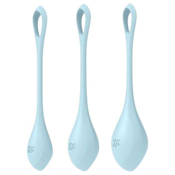 Satisfyer Yoni Power 2 - sada venušinych kuliček - modrá (3 kusy)