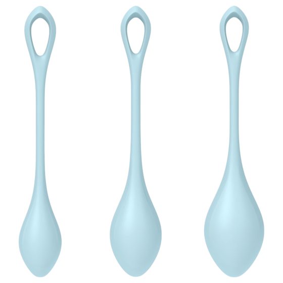 Satisfyer Yoni Power 2 - sada venušinych kuliček - modrá (3 kusy)