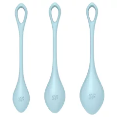 Satisfyer - venušiny kuličky set - 3 díly - modrá
