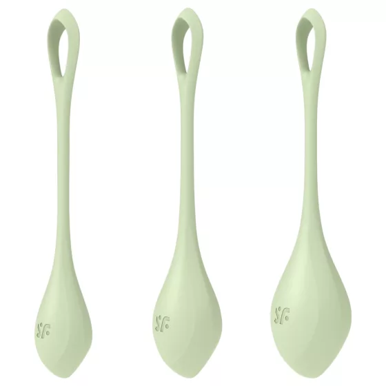 Satisfyer - venušiny kuličky sada - 3 ks - zelená