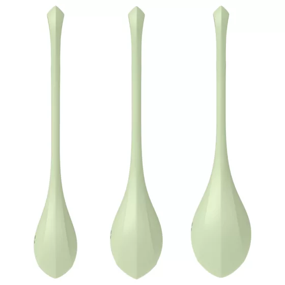 Satisfyer - venušiny kuličky sada - 3 ks - zelená