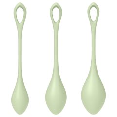   Satisfyer Yoni Power 2 - set kuliček Gejša - zelený (3 kusy)