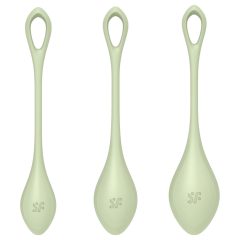   Satisfyer Yoni Power 2 - set kuliček Gejša - zelený (3 kusy)