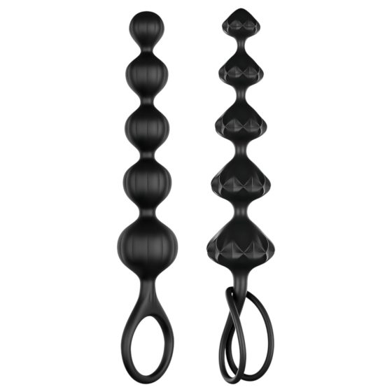 Satisfyer Love Beads - kuličková anální sada (černá)
