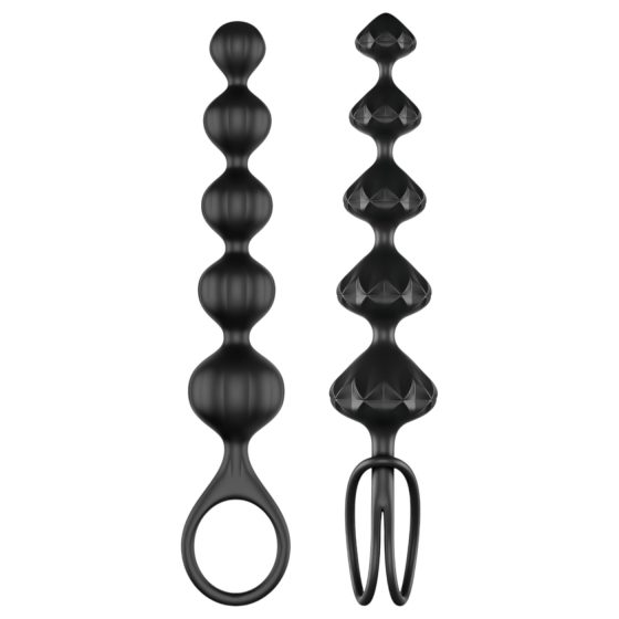 Satisfyer Love Beads - sada análních kuliček (černá)