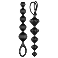 Satisfyer Love Beads - anální korálky sada - černá