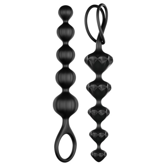 Satisfyer Love Beads - kuličková anální sada (černá)