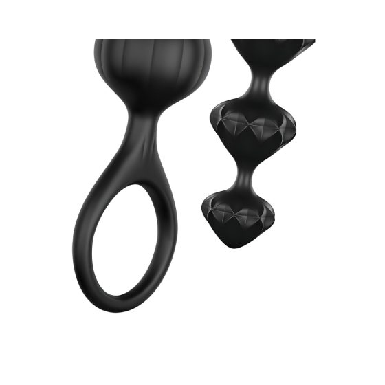 Satisfyer Love Beads - kuličková anální sada (černá)