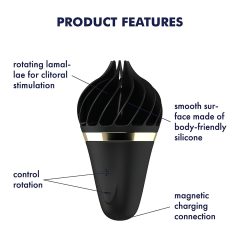  Satisfyer Sweet Treat - akumulátorový rotační klitorální vibrátor (černý)