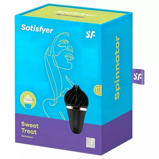Satisfyer Sweet Treat - rotační vibrátor na klitoris - akumulátor, černý