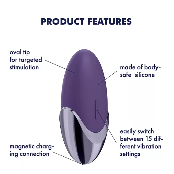 Satisfyer Purple Pleasure - vibrátor na klitoris - dobíjecí - fialový