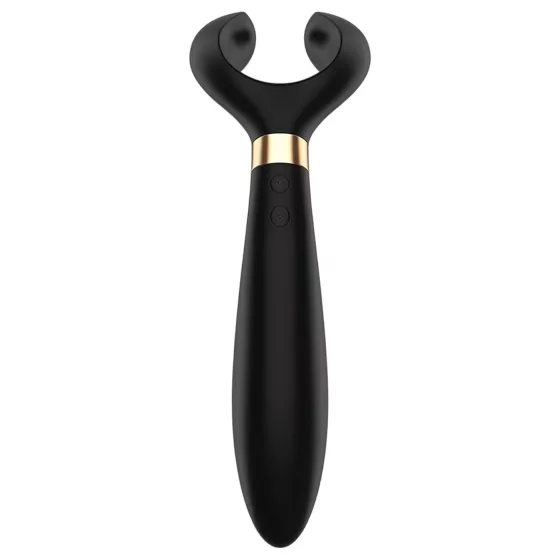 Satisfyer Endless Fun - akumulátorový, vodotěsný párový vibrátor (černý)