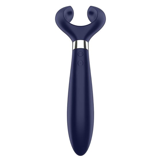 Satisfyer Endless Fun - akumulátorový, vodotěsný párový vibrátor (modrý)