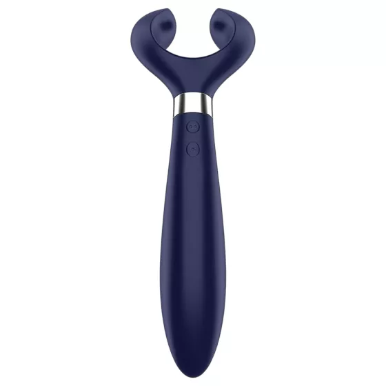 Satisfyer Endless Fun - akumulátorový, vodotěsný párový vibrátor (modrý)