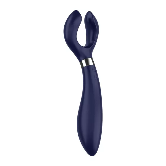 Satisfyer Endless Fun - akumulátorový, vodotěsný párový vibrátor (modrý)