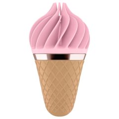   Satisfyer Sweet Treat - akumulátorový, rotační klitoriální vibrátor (růžovo-hnědý)