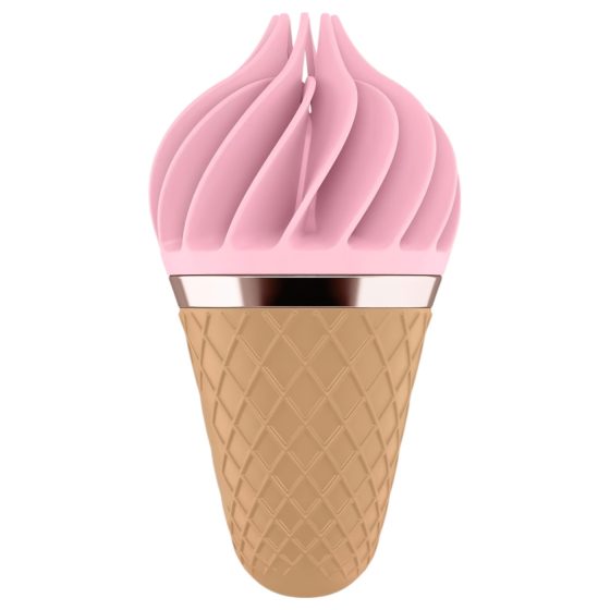 Satisfyer Sweet Treat - akumulátorový, rotační klitoriální vibrátor (růžovo-hnědý)