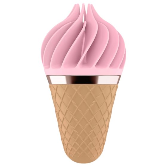 Satisfyer Sweet Treat - akumulátorový, rotační klitoriální vibrátor (růžovo-hnědý)