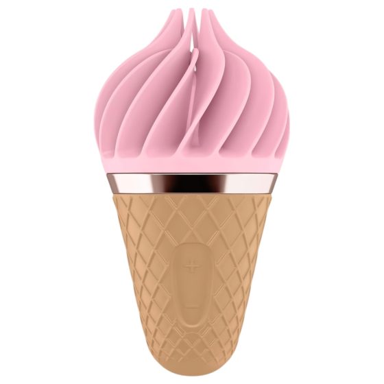 Satisfyer Sweet Treat - akumulátorový, rotační klitoriální vibrátor (růžovo-hnědý)