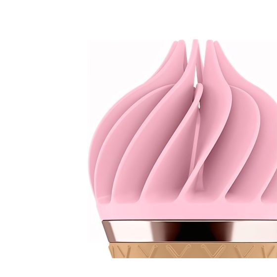 Satisfyer Sweet Treat - akumulátorový, rotační klitoriální vibrátor (růžovo-hnědý)