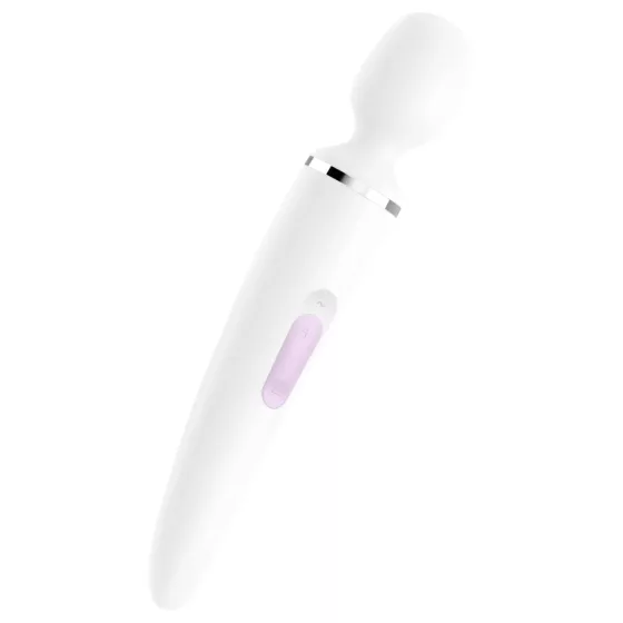 Satisfyer Wand-er Woman - vodotěsný masážní vibrátor (bílý)