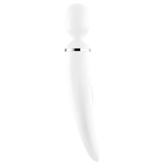 Satisfyer Wand-er Woman - vodotěsný masážní vibrátor (bílý)