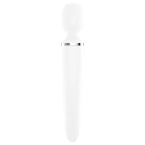 Satisfyer Wand-er Woman - vodotěsný masážní vibrátor (bílý)