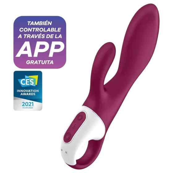 Satisfyer Heated Affair - hřejivý vibrátor s raménkem na klitoris (červený)