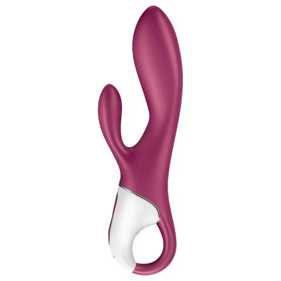 Satisfyer Heated Affair - vyhřívaný vibrátor s klitorálním ramenem (červený)