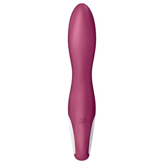 Satisfyer Heated Affair - vyhřívaný vibrátor s klitorálním ramenem (červený)