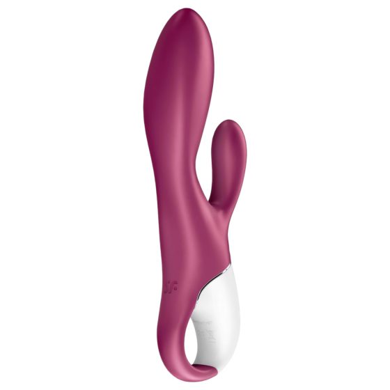 Satisfyer Heated Affair - vyhřívaný vibrátor s klitorálním ramenem (červený)