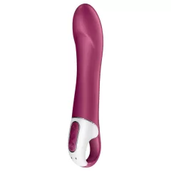   Satisfyer Big Heat - akumulátorový, zahřívací vibrátor na G‑bod (červený)