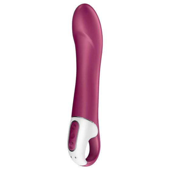 Satisfyer Big Heat - dobíjecí, vyhřívaný vibrátor na bod G (červený)