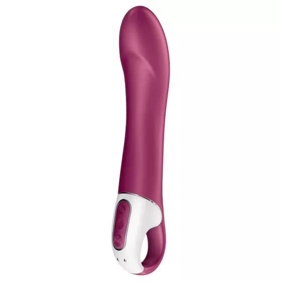 Satisfyer - vibrátor na G-bod s ohřevem a akumulátorem - červený