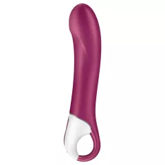   Satisfyer Big Heat - akumulátorový, zahřívací vibrátor na G‑bod (červený)