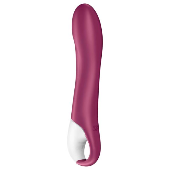 Satisfyer Big Heat - dobíjecí, vyhřívaný vibrátor na bod G (červený)