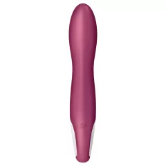   Satisfyer Big Heat - akumulátorový, zahřívací vibrátor na G‑bod (červený)