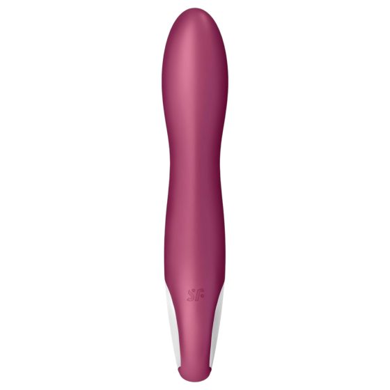 Satisfyer Big Heat - dobíjecí, vyhřívaný vibrátor na bod G (červený)