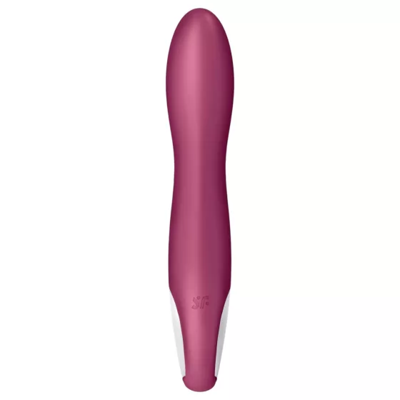 Satisfyer - vibrátor na G-bod s ohřevem a akumulátorem - červený