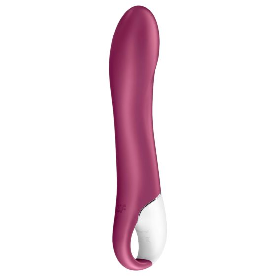 Satisfyer Big Heat - dobíjecí, vyhřívaný vibrátor na bod G (červený)