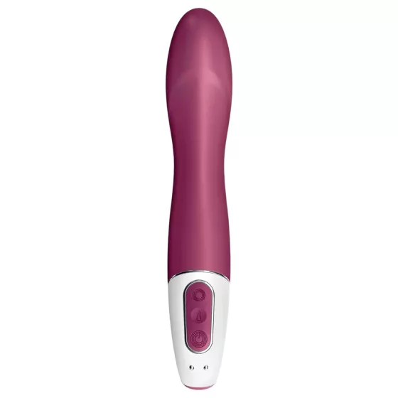 Satisfyer - vibrátor na G-bod s ohřevem a akumulátorem - červený