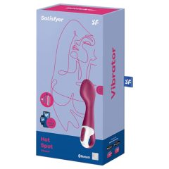   Satisfyer Hot Spot - akumulátorový, zahřívací vibrátor na G-bod (červený)