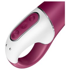   Satisfyer Hot Spot - vibrátor na G-bod s ohřevem, dobíjecí, červený